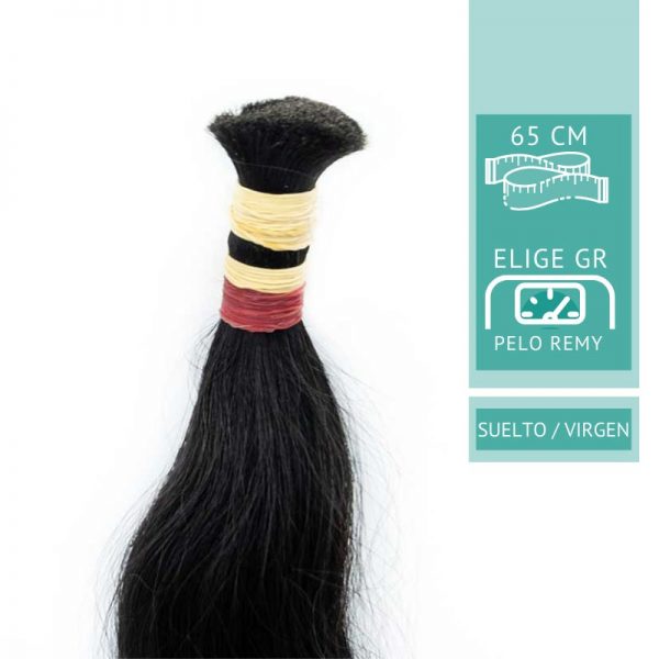 Imagen de portada del pelo virgen de 65 cm