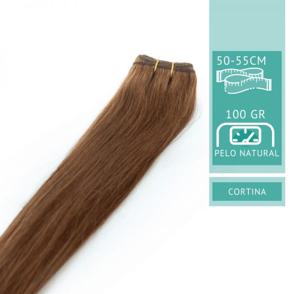 Imagen de portada de extensiones de pelo de cortina de 50-55 cm y 100 gramos de cantidad